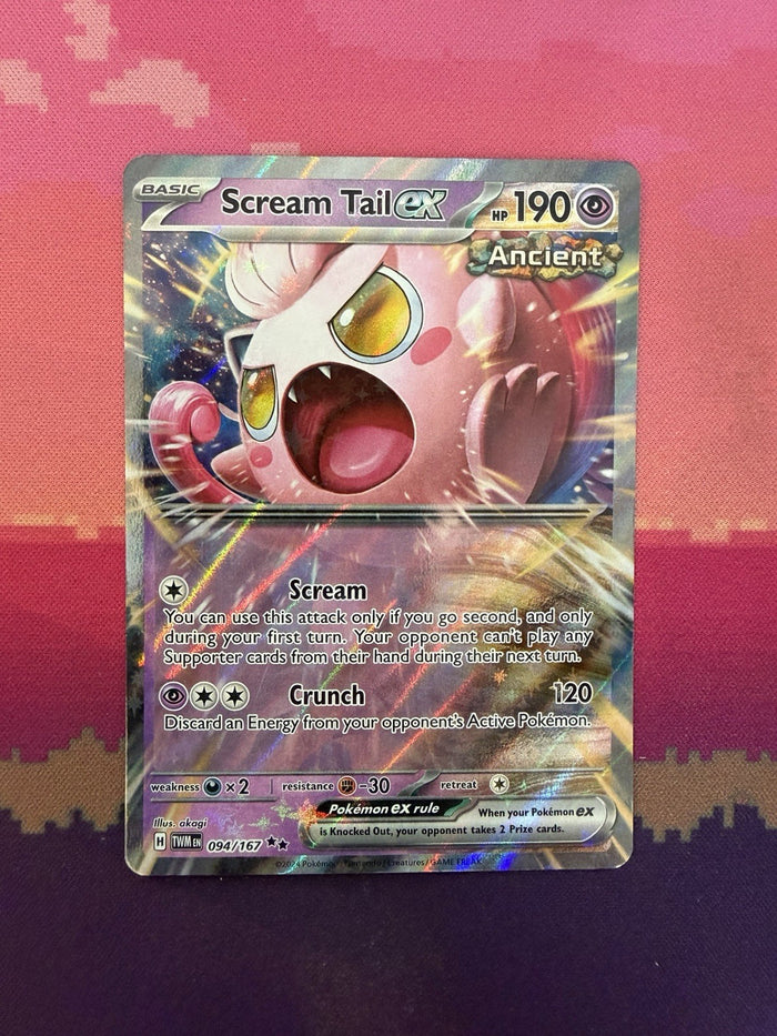 Pokemon Card Scream Tail EX Twilight Masquerade Double Rare 094/167 Near Mint