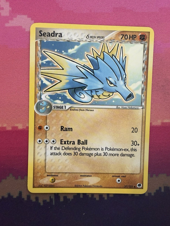 Pokemon Card Seadra Dragon Frontiers 37/101 Near Mint