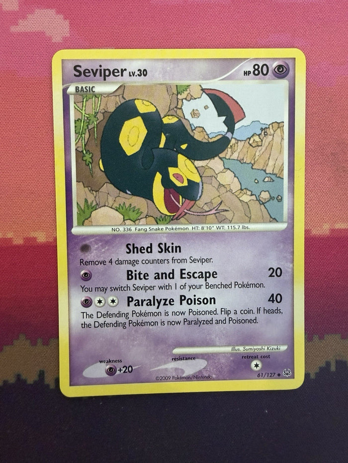 Pokemon Card Seviper Platinum 61/127 Near Mint