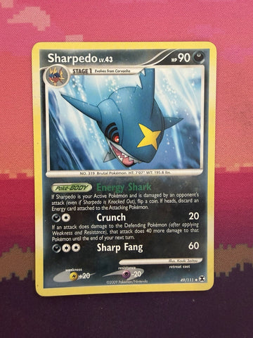 Pokemon Card Sharpedo Rising Rivals 49/111 Near Mint