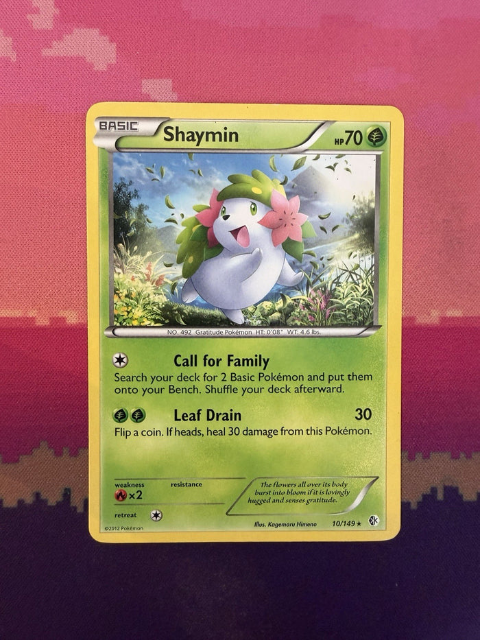 Pokemon Card Shaymin Boundaries Crossed Rare 10/149 Near Mint