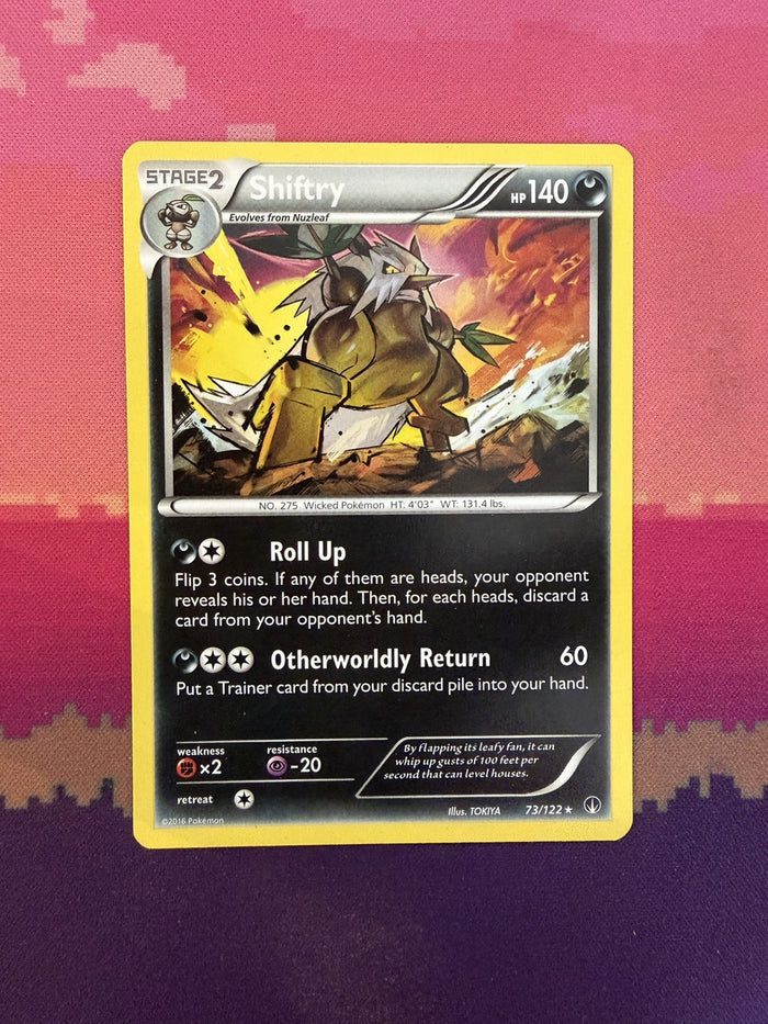 Pokemon Card Shiftry BREAKpoint Rare 73/122 Near Mint
