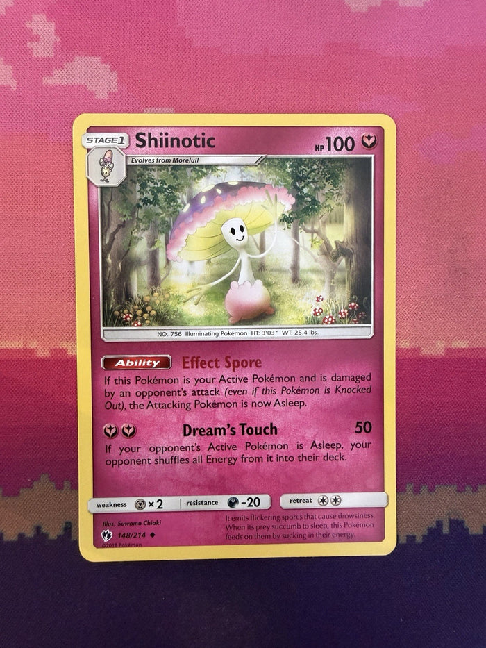Pokemon Card Shiinotic Lost Thunder Uncommon 148/214 Near Mint