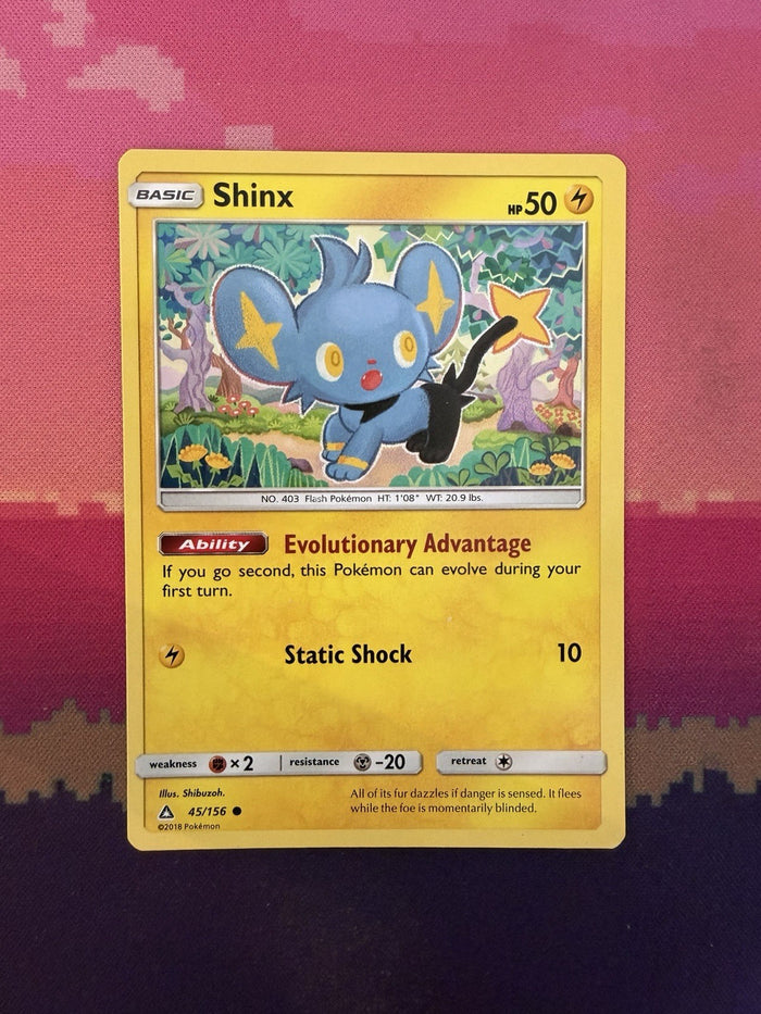 Pokemon Card Shinx Ultra Prism Common 45/156 Near Mint