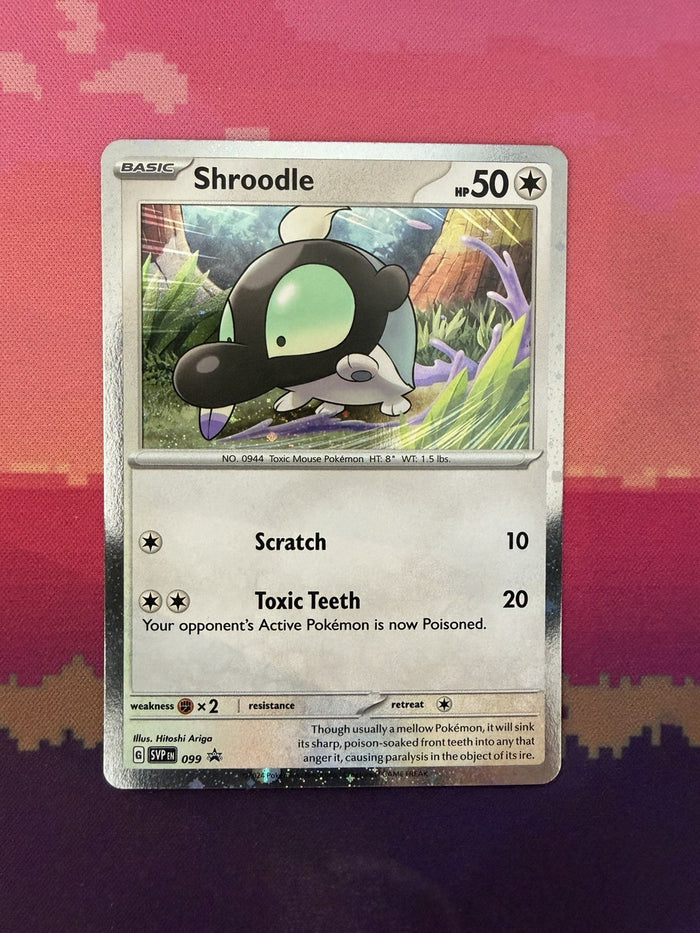 Pokemon Card Shroodle Black Star Promo Cosmo Holo 099 Near Mint
