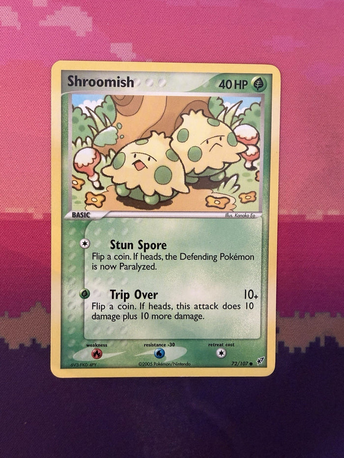 Pokemon Card Shroomish EX Deoxys Common 72/107 Near Mint