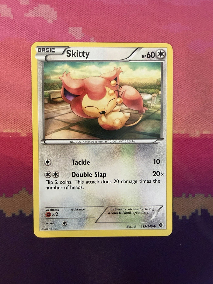 Pokemon Card Skitty Boundaries Crossed Common 113/149 Near Mint