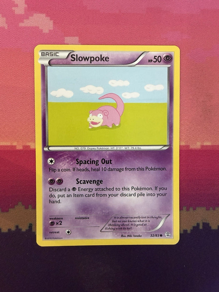 Pokemon Card Slowpoke Generations Common 32/83 Near Mint