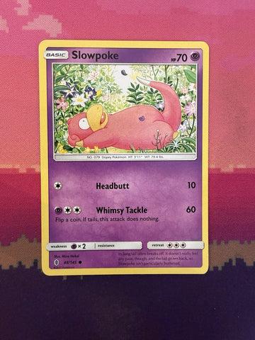 Pokemon Card Slowpoke Guardians Rising Common 48/145 Near Mint