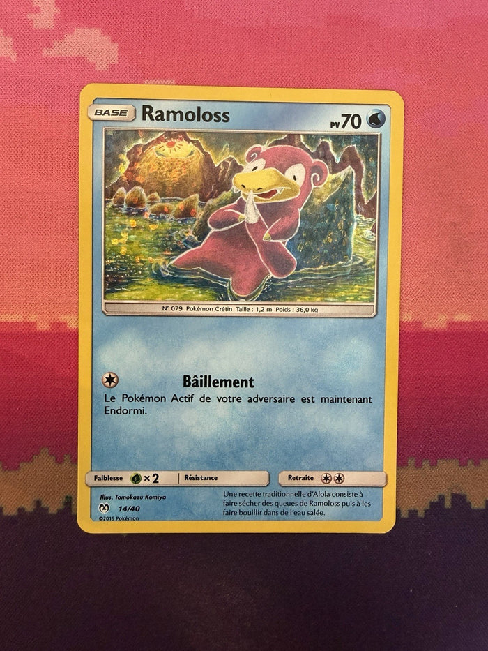 Pokemon Card Slowpoke McDonald's 2019 Holo Promo FRENCH 14/40 Near Mint