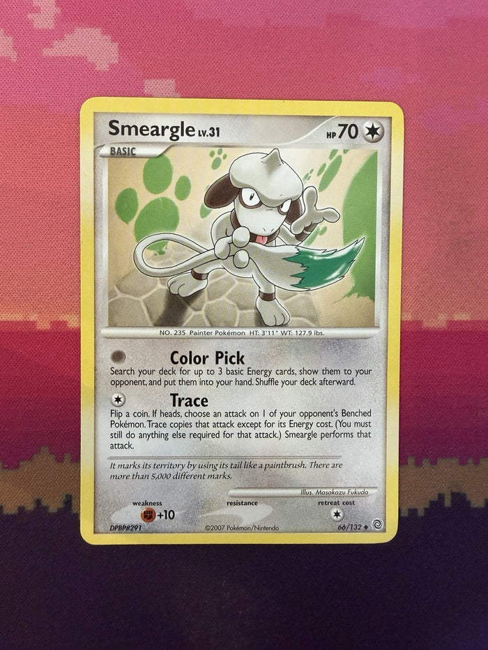 Pokemon Card Smeargle Secret Wonders Uncommon 66/132 Near Mint