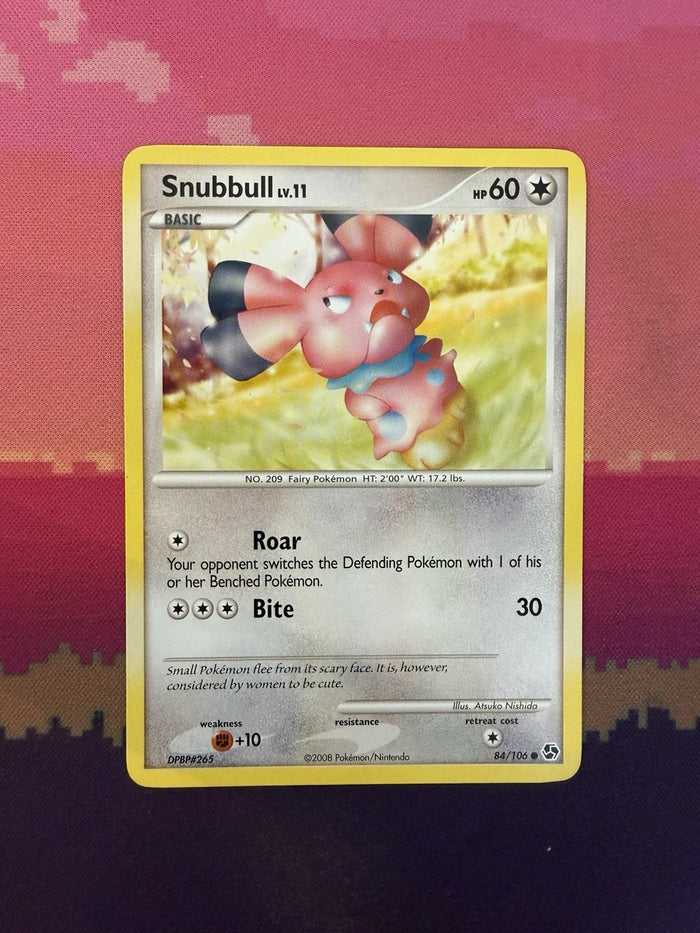 Pokemon Card Snubbull Great Encounters Common 84/106 Near Mint