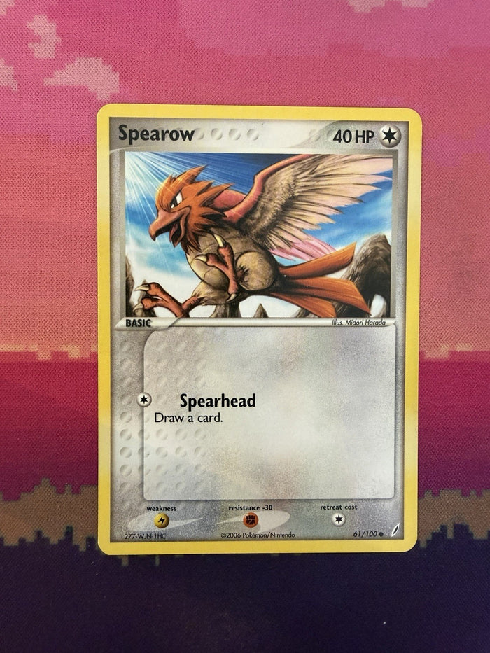 Pokemon Card Spearow EX Crystal Guardians Common 61/100 Near Mint