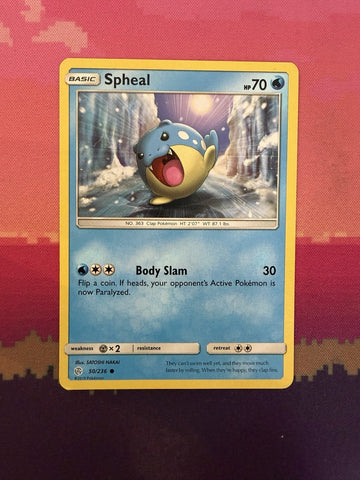 Pokemon Card Spheal Cosmic Eclipse Common 50/236 Near Mint