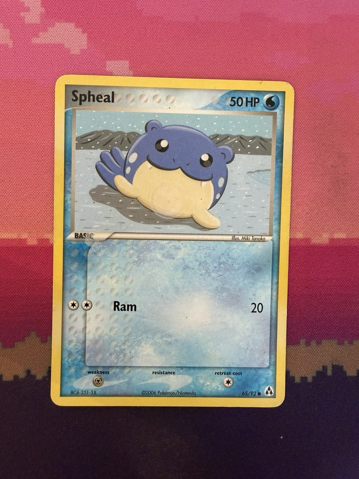 Pokemon Card Spheal EX Legend Maker Common 65/92 Near Mint