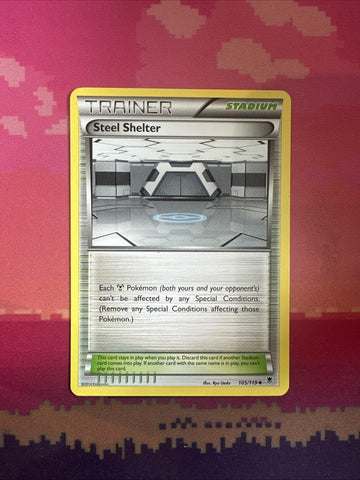 Pokemon Card Steel Shelter Phantom Forces 105/119 Near Mint