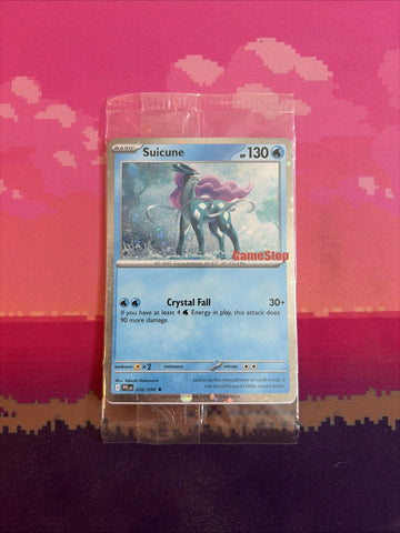 Pokemon Card Suicune Game Stop Promo STAMPED 026/094 SEALED Near Mint