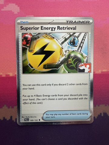 Pokemon Card Superior Energy Retrieval Paldea Evolved Prize Pack Holo Rare NM