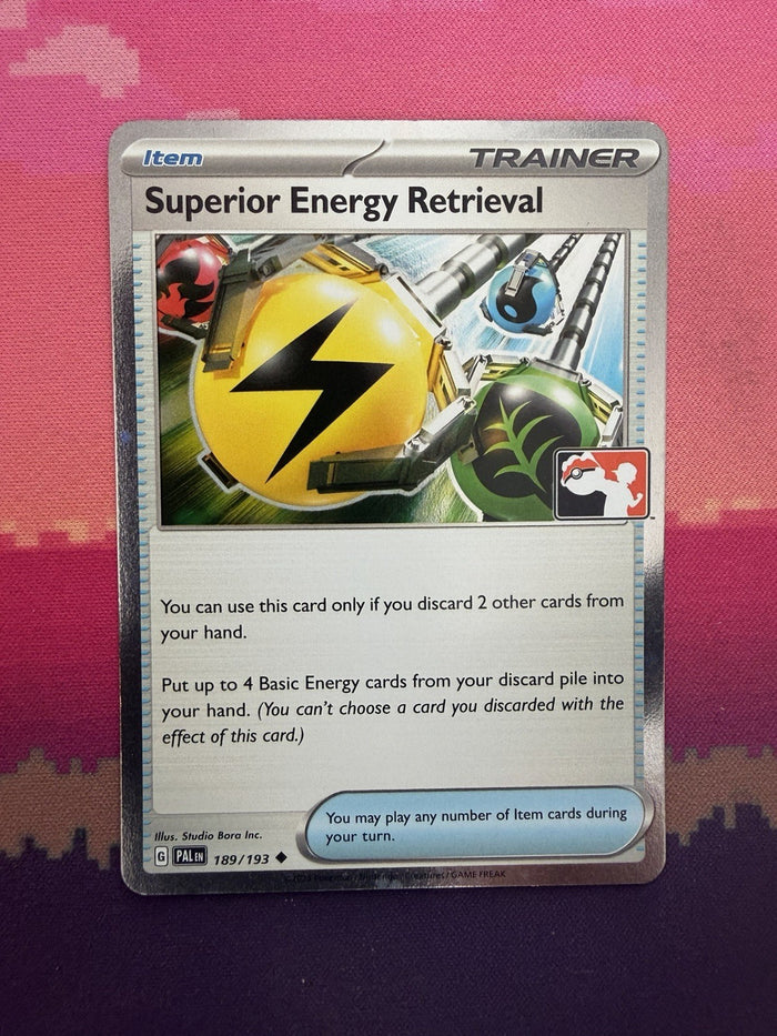 Pokemon Card Superior Energy Retrieval Paldea Evolved Prize Pack Holo Rare NM
