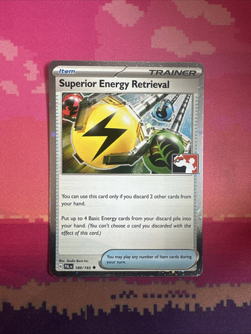 Pokemon Card Superior Energy Retrieval Prize Pack Stamped Cosmo Holo 189/193 NM