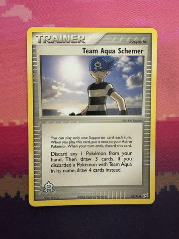 Pokemon Card Team Aqua Schemer Team Magma VS Team Aqua 69/95 Near Mint