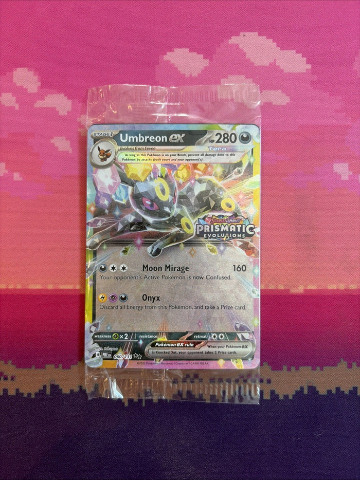 Pokemon Card Umbreon ex Prismatic Evolutions STAMPED 060/131 SEALED Near Mint
