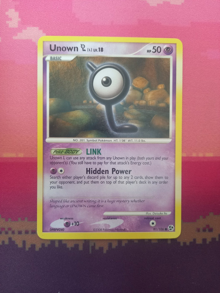 Pokemon Card Unown LV.18 Great Encounters 91/106 Near Mint