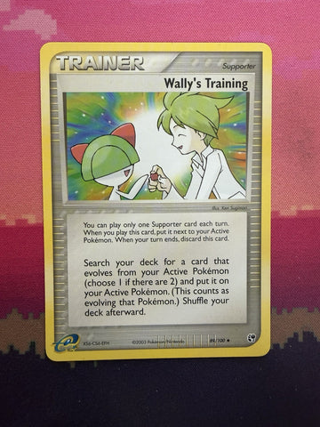 Pokemon Card Wally's Training Sandstorm 89/100 Near Mint