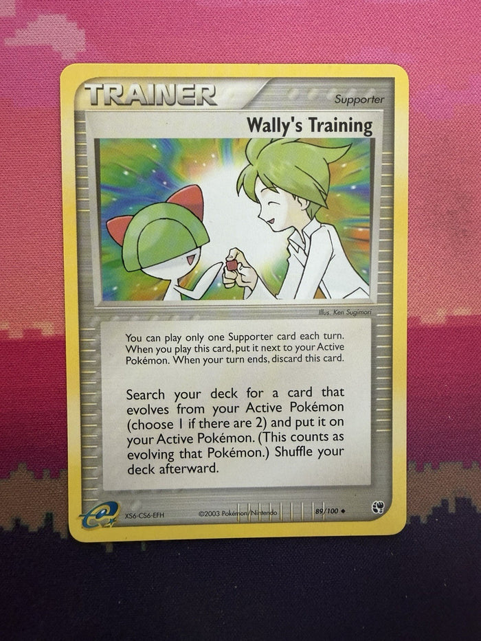 Pokemon Card Wally's Training Sandstorm 89/100 Near Mint