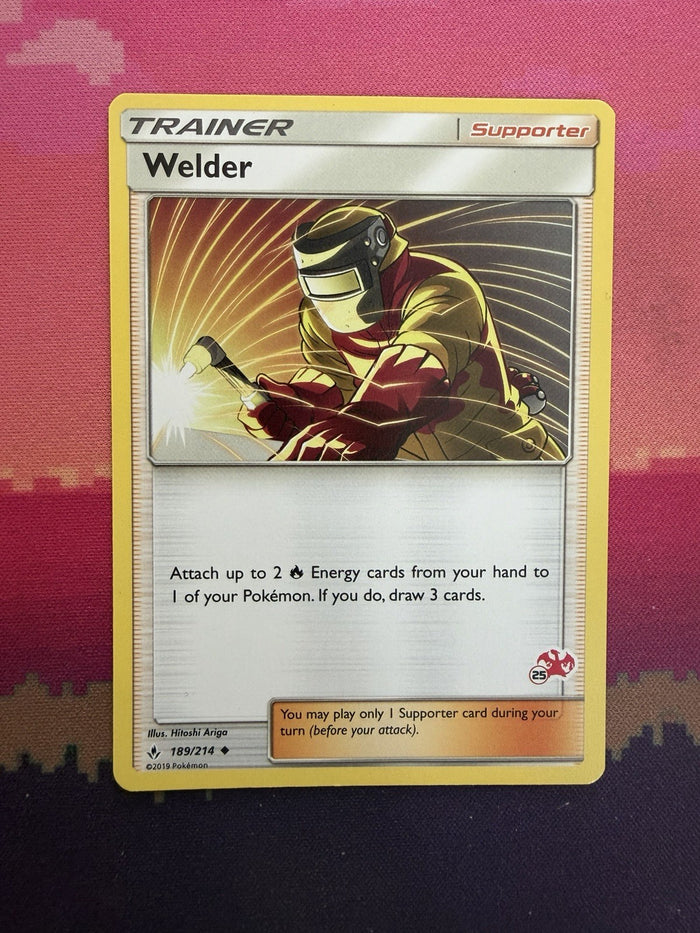 Pokemon Card Welder Unbroken Bonds 189/214 CHARIZARD STAMP Near Mint
