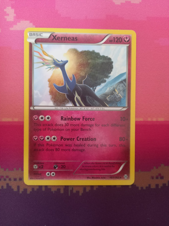 Pokemon Card Xerneas Breakthrough 107/162 Near Mint