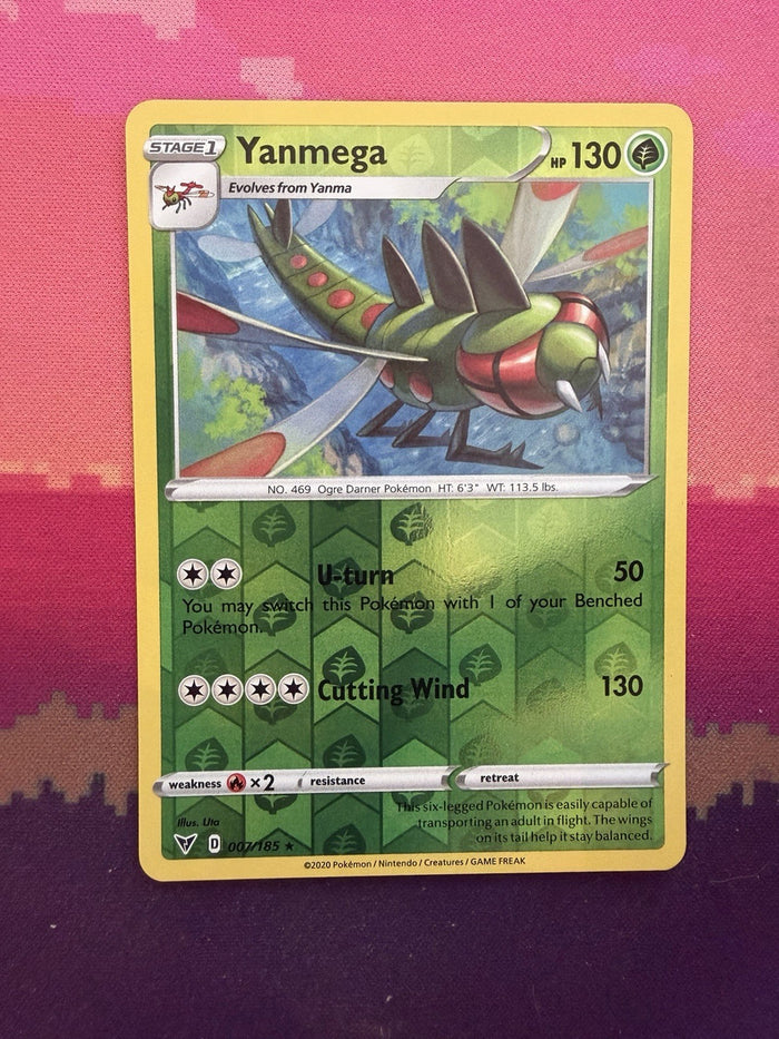 Pokemon Card Yanmega Vivid Voltage Reverse Holo 007/185 Near Mint