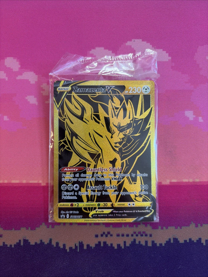 Pokemon Card Zamazenta V Black Star Promo SWSH077 SEALED Near Mint