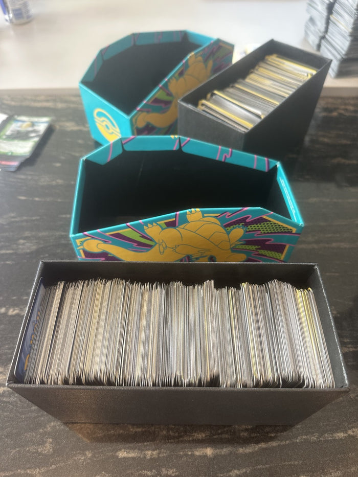Pokemon TCG ETB Box Filled With Unused Online Code Cards and Energy Cards