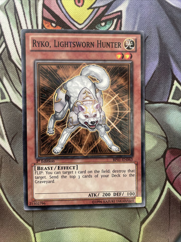 BP01-EN063 Ryko, Lightsworn Hunter Starfoil Rare 1st Edition NM Yugioh Card