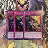 SDAZ-EN032 x3 Branded Retribution Super Rare Excellent Condition Yugioh