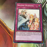 SR05-EN037 Solemn Warning Common Yugioh Card 1st Edition NM