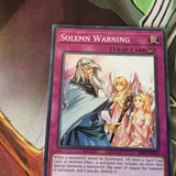 SR05-EN037 Solemn Warning Common Yugioh Card 1st Edition NM