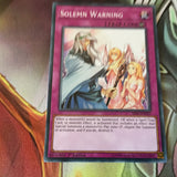 SR05-EN037 Solemn Warning Common Yugioh Card 1st Edition NM