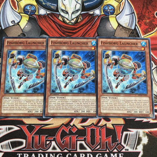 ABYR-EN096 x3 Fishborg Launcher Yugioh Playset