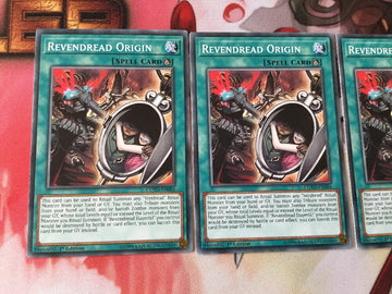 COTD-EN084 Yugioh 3x Revendread Origin (NM) (back)