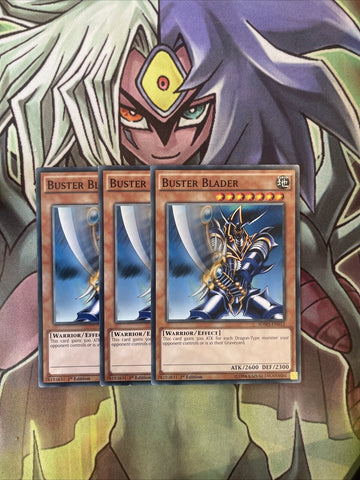 SDMY-EN012 x3 Buster Blader Common Excellent Condition Yugioh