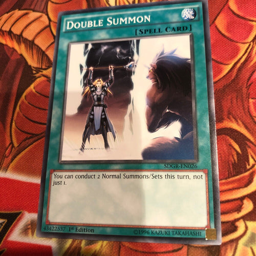 SDGR-EN026 DOUBLE SUMMON Common 1st Edition YuGiOh Card