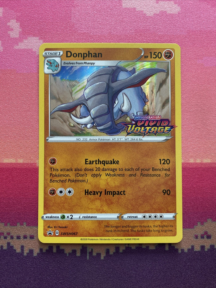 Pokemon Card Donphan Black Star Promo Vivid Voltage Near Mint