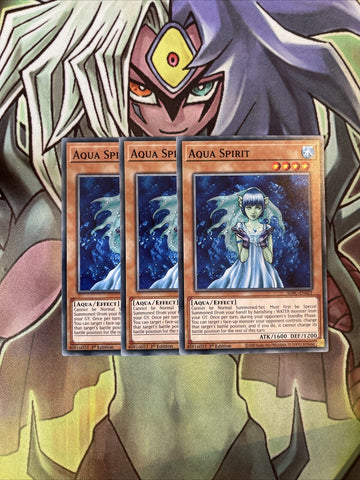 SDFC-EN021 x3 Aqua Spirit Common Excellent Condition Yugioh