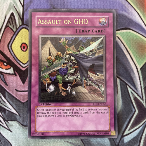 FET-EN056 Assault On GHQ Ultimate Rare 1st Edition NM Yugioh Card