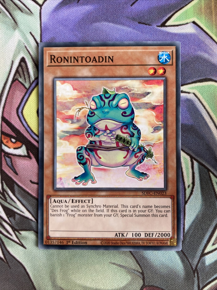 SDFC-EN023 Ronintoadin Common 1st Edition NM Yugioh Card