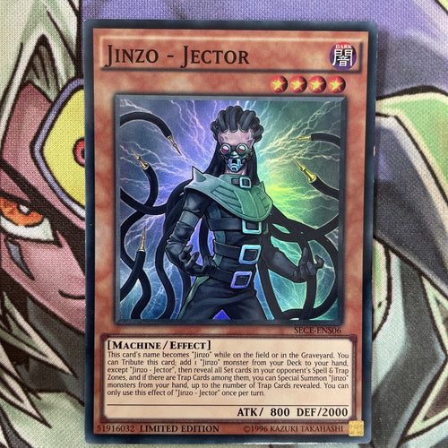 SECE-ENS06 Jinzo Jecter Super Rare 1st Edition NM Yugioh Card