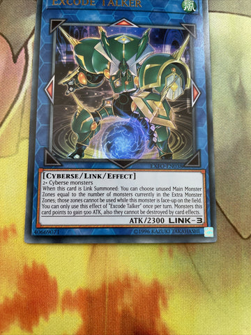 EXFO-EN038 YuGiOh Excode Talker Ultra Rare (back)