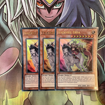 DANE-EN087 x3 Valkyrie Erda Ultra Rare Excellent Condition Yugioh